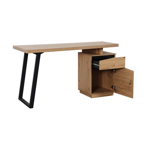 Bureau DANZING imitation chêne et noir