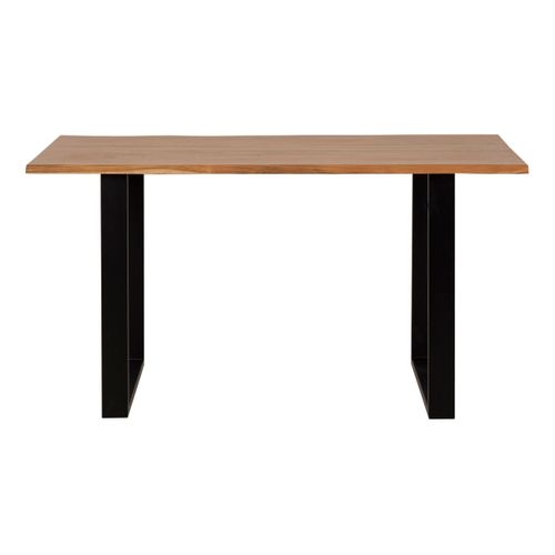 Table de séjour L.140 x l.75/80cm VATIRA acacia et noir