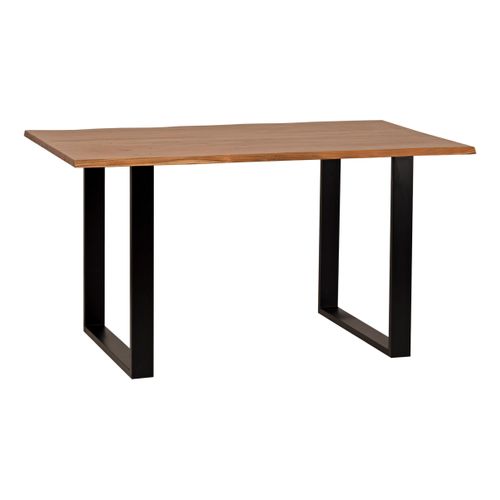 Table de séjour L.140 x l.75/80cm VATIRA acacia et noir