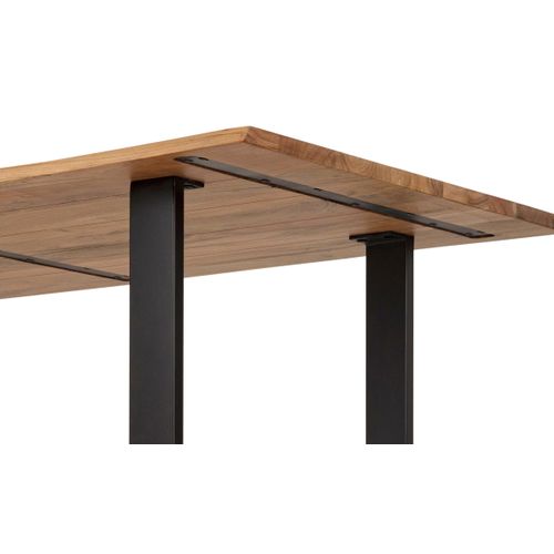 Table de séjour L.160 x l.85/90cm VATIRA acacia et noir