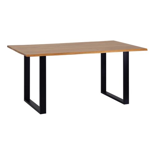 Table de séjour L.160 x l.85/90cm VATIRA acacia et noir