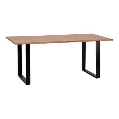 Table de séjour L.180 x l.85/90cm VATIRA acacia et noir