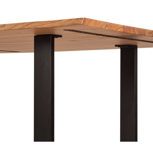 Table de séjour L.200 x l.95/100cm VATIRA acacia et noir