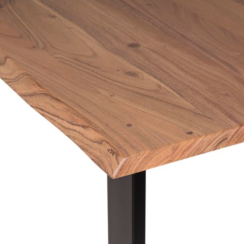 Table de séjour L.200 x l.95/100cm VATIRA acacia et noir