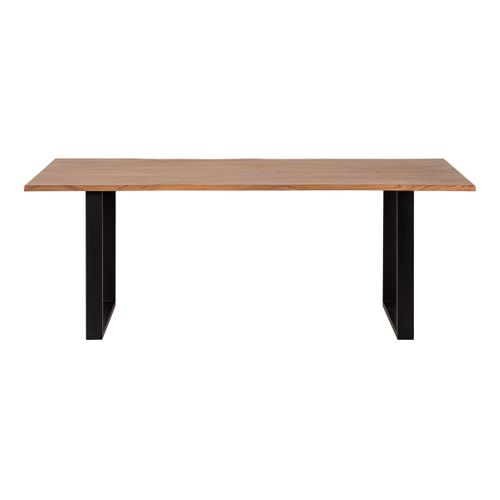 Table de séjour L.200 x l.95/100cm VATIRA acacia et noir