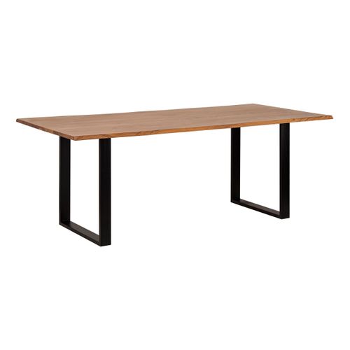 Table de séjour L.200 x l.95/100cm VATIRA acacia et noir