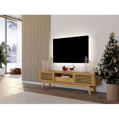 Meuble TV - BAYA imitation chêne