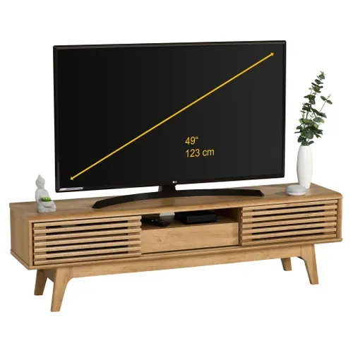 Meuble TV - BAYA imitation chêne