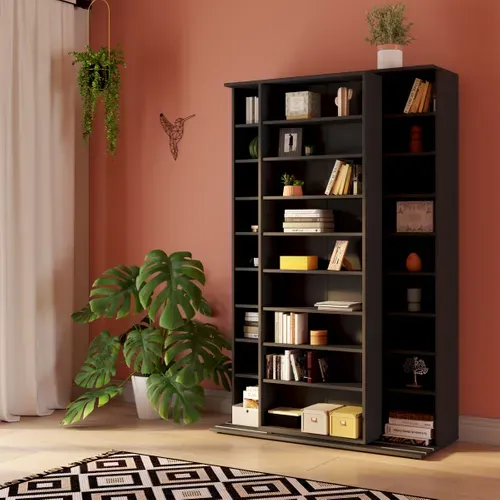 Bibliothèque BENTO 2 noir vue d'ambiance 1