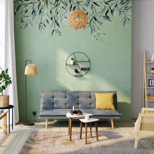 Banquette convertible 3 places LILLO tissu gris