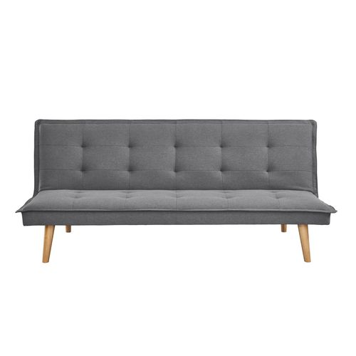 Banquette convertible 3 places LILLO tissu gris