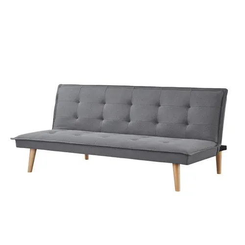 Banquette convertible 3 places LILLO tissu gris