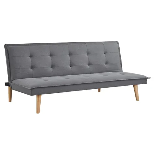 Banquette convertible 3 places LILLO tissu gris