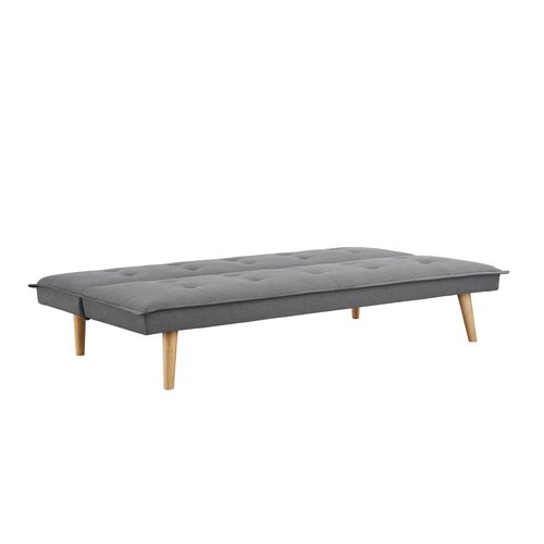 Banquette convertible 3 places LILLO tissu gris