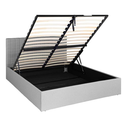 Lit coffre 160x200 cm SKY gris clair