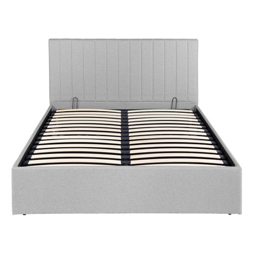 Lit coffre 140x190 cm SKY gris clair