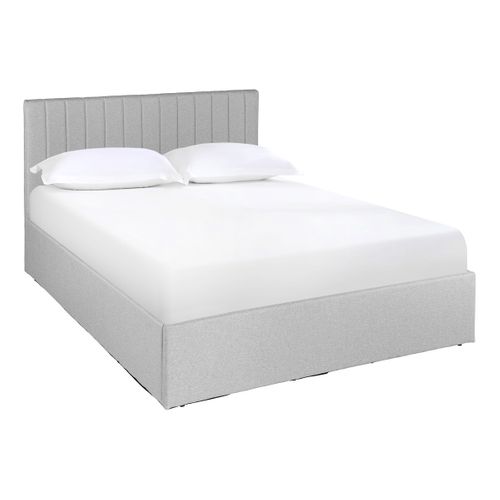 Lit coffre 140x190 cm SKY gris clair