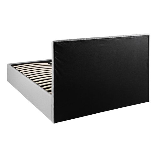 Lit coffre 140x190 cm SKY gris clair