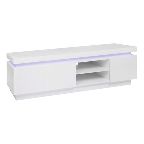 Meuble TV LED L.190 cm COLORS blanc