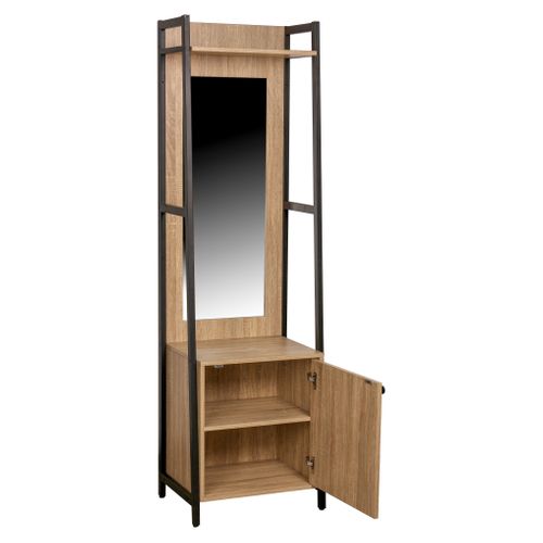 Dressing L.52 cm avec miroir BONO 1 porte, 1 penderie
