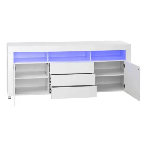 Meuble TV L. 180 cm GOAL Blanc