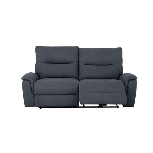 Canapé 3 places relax électrique ATOW tissu gris foncé