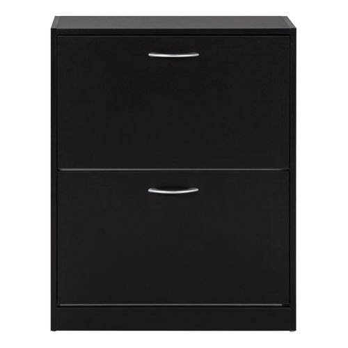 Meuble à chaussure 2 abattants SHOES 2 noir