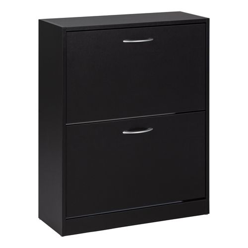 Meuble à chaussure 2 abattants SHOES 2 noir