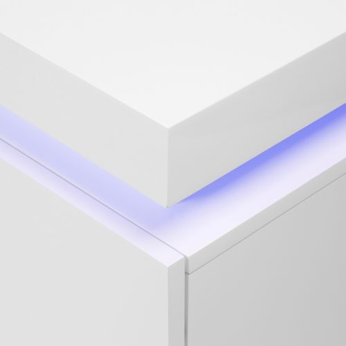 Buffet LED 2 portes 3 tiroirs COLORS blanc
