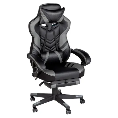Fauteuil de bureau ergonomique RELOAD Noir et gris vue 3/4