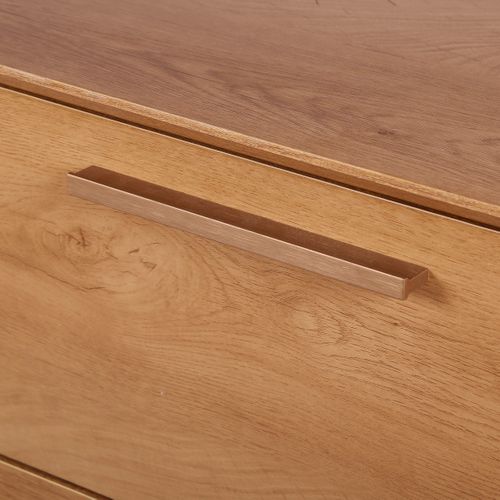 Commode 6 tiroirs POLA imitation chêne