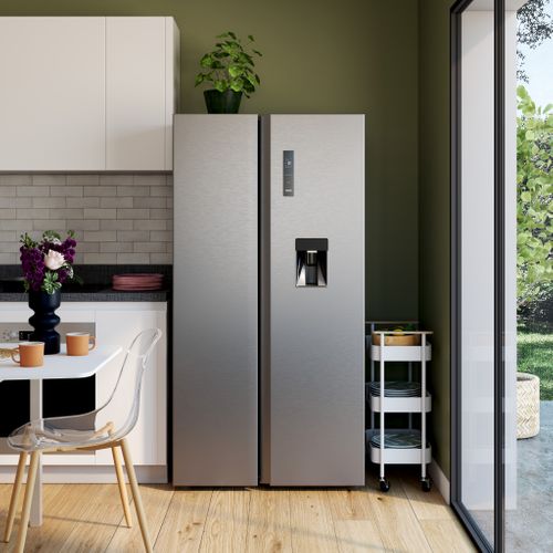 Réfrigérateur américain SIGNATURE SBS550XAQUA 553L Inox vue d'ambiance 1
