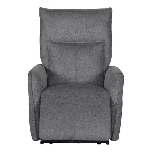 Fauteuil relax électrique ELTON tissu gris foncé