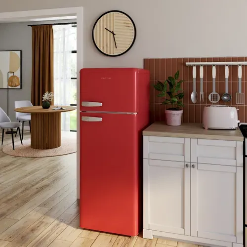 Réfrigérateur 2 portes SIGNATURE SDP211VRE 211L Rouge vue d'ambiance 1