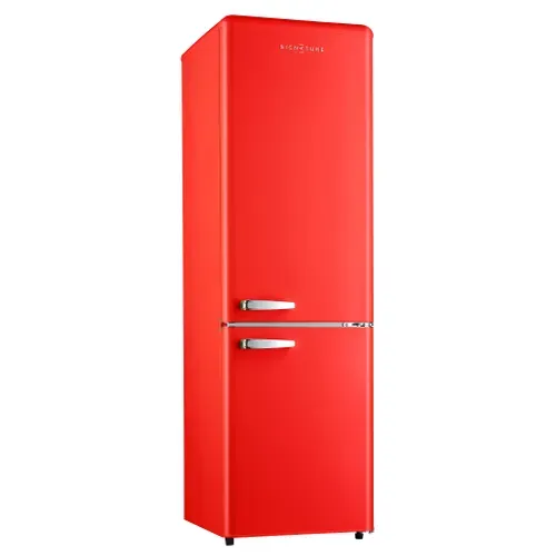 Combiné pose libre SIGNATURE SFC249VRE 249L Rouge vue 3/4