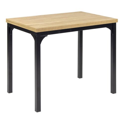 Table de séjour rabattable CLINTON imitation chêne