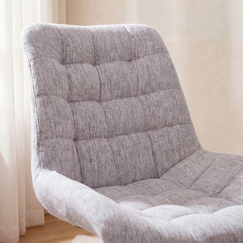 Fauteuil de bureau NEVENA en tissu gris