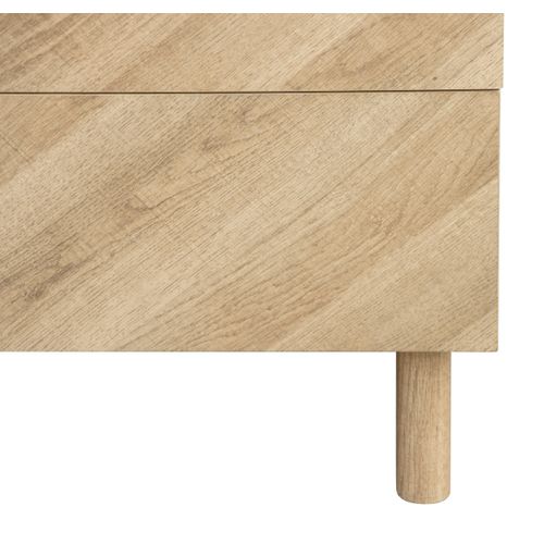 Commode 6 tiroirs MADEIRA imitation chêne