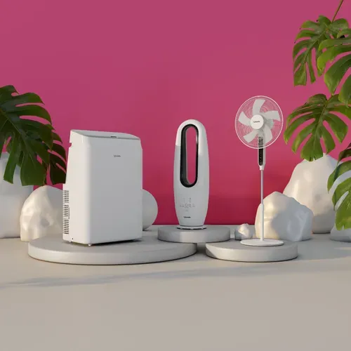 Climatiseur local mobile VEDETTE V12KR2H/H-W vue d'ambiance 1