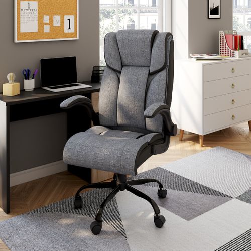 Fauteuil de bureau ergonomique BODR gris vue d'ambiance 1