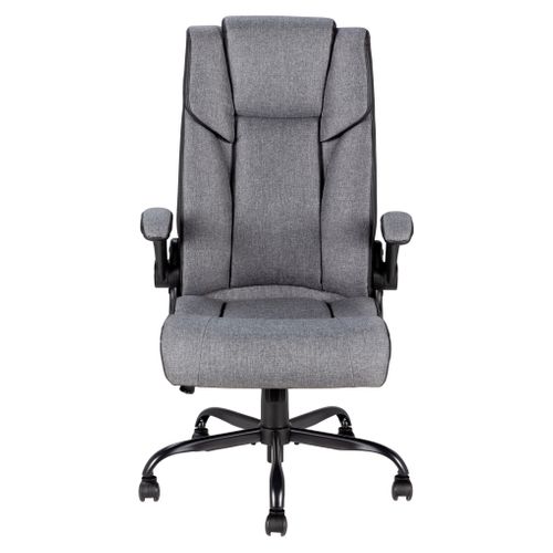 Fauteuil de bureau ergonomique BODR gris vue de face