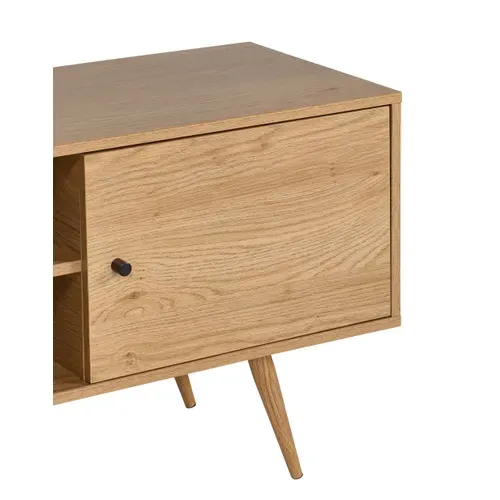 Meuble TV L. 150 cm COLUMBUS Imitation chêne