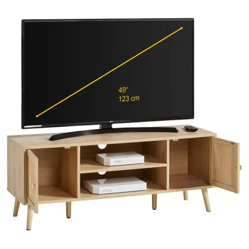 Meuble TV 2P BEA Imitation chêne