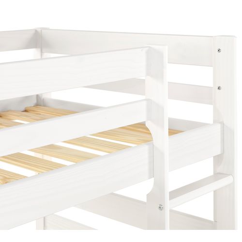 Lit superposé avec pieds BLOOM 2x90x190 cm Blanc