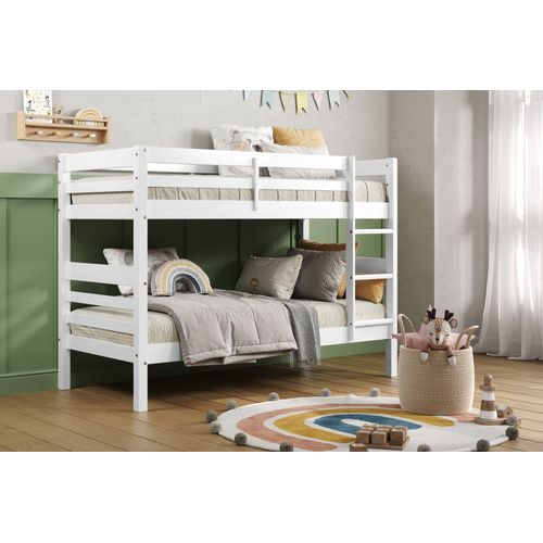 Lit superposé avec pieds BLOOM 2x90x190 cm Blanc