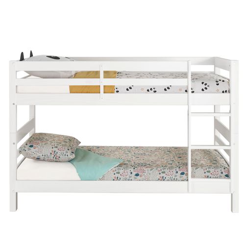 Lit superposé avec pieds BLOOM 2x90x190 cm Blanc