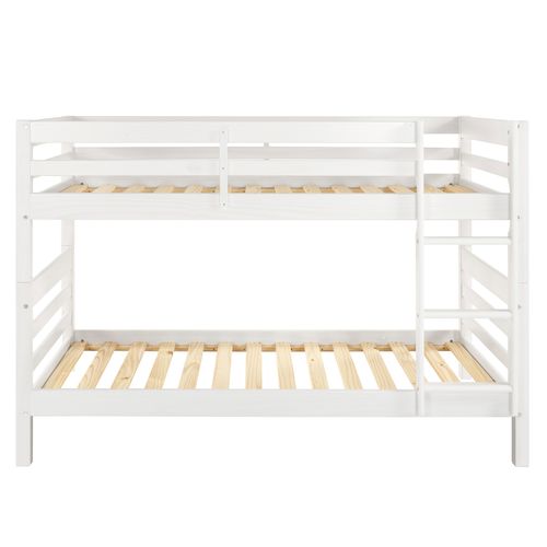 Lit superposé avec pieds BLOOM 2x90x190 cm Blanc