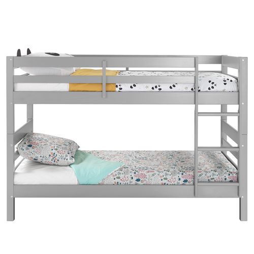 Lit superposé avec pieds BLOOM 2x90x190 cm Gris