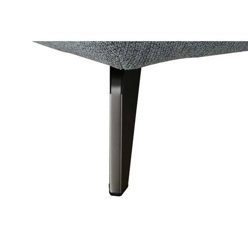 Canapé d'angle méridienne LUCY gauche tissu bleu gris vue accessoires