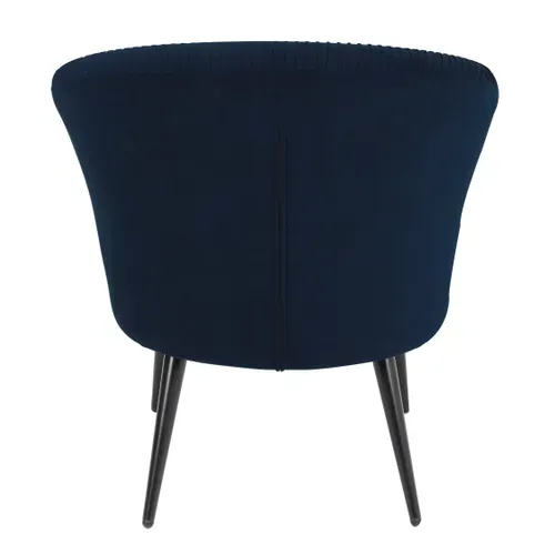 Fauteuil MARCUS tissu bleu marine vue de derrière